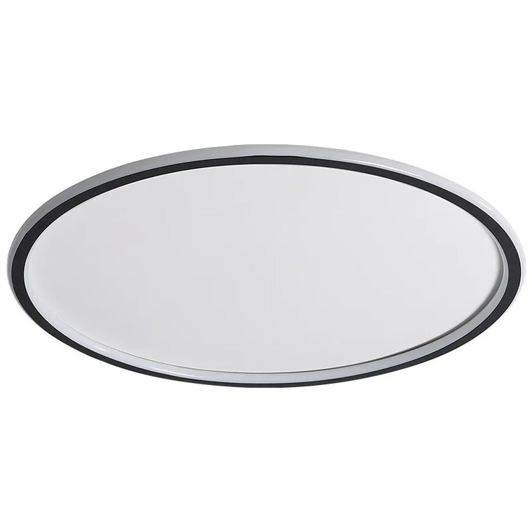 Plafonnier anneau LED ultra-fin noir, Ø 20 à 80 cm – Semur, sur fond blanc