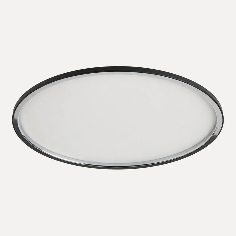 Semur, plafonnier anneau led ultra-fin noir