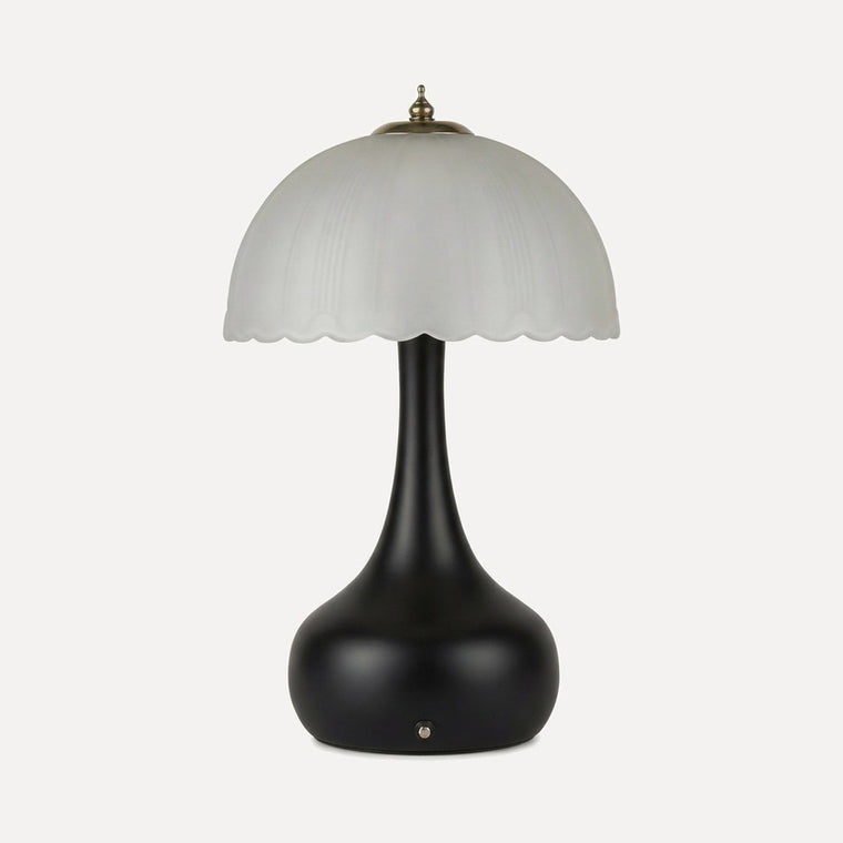 Maiori, lampe sans fil, dôme de verre festonné, Default Title