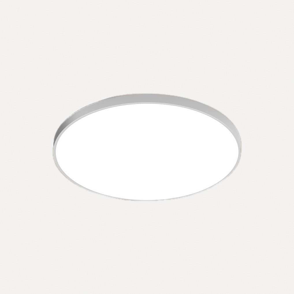Plafonnier LED rond IP54 pour salle de bain, Ø 26 à 37 cm – Divonne, finition blanc, Ø 30 cm