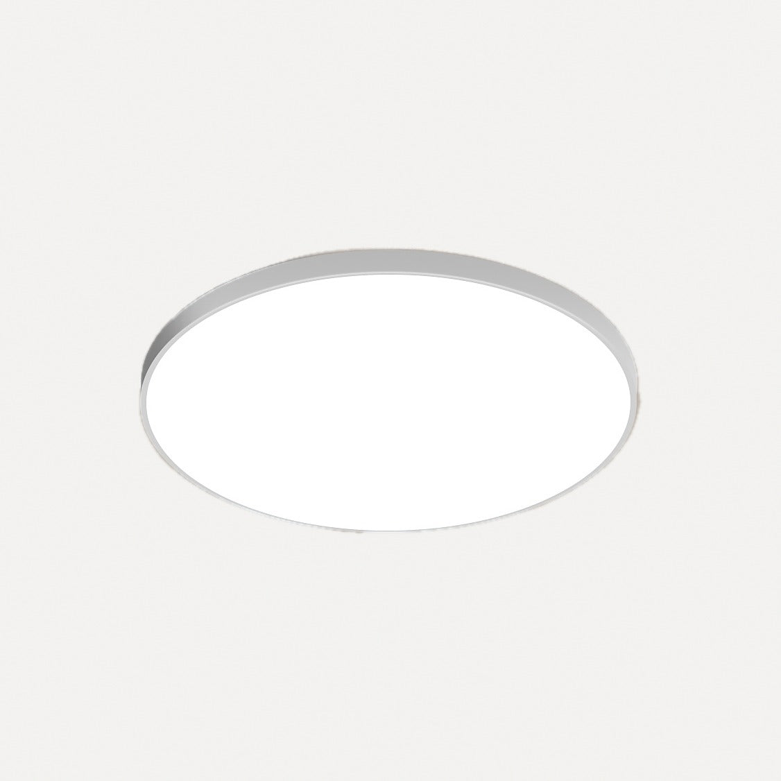 Plafonnier LED rond IP54 pour salle de bain, Ø 26 à 37 cm – Divonne, finition blanc, Ø 37 cm