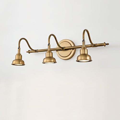 Applique à tulipes, laiton ou nickel, 2 à 4 lumières – Bagnoles, sur fond blanc