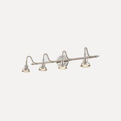 Nickel brossé, 4 lumières