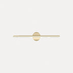 Applique LED barre fine et disque, noir ou doré, 40 à 80 cm – Saturnia, sur fond blanc