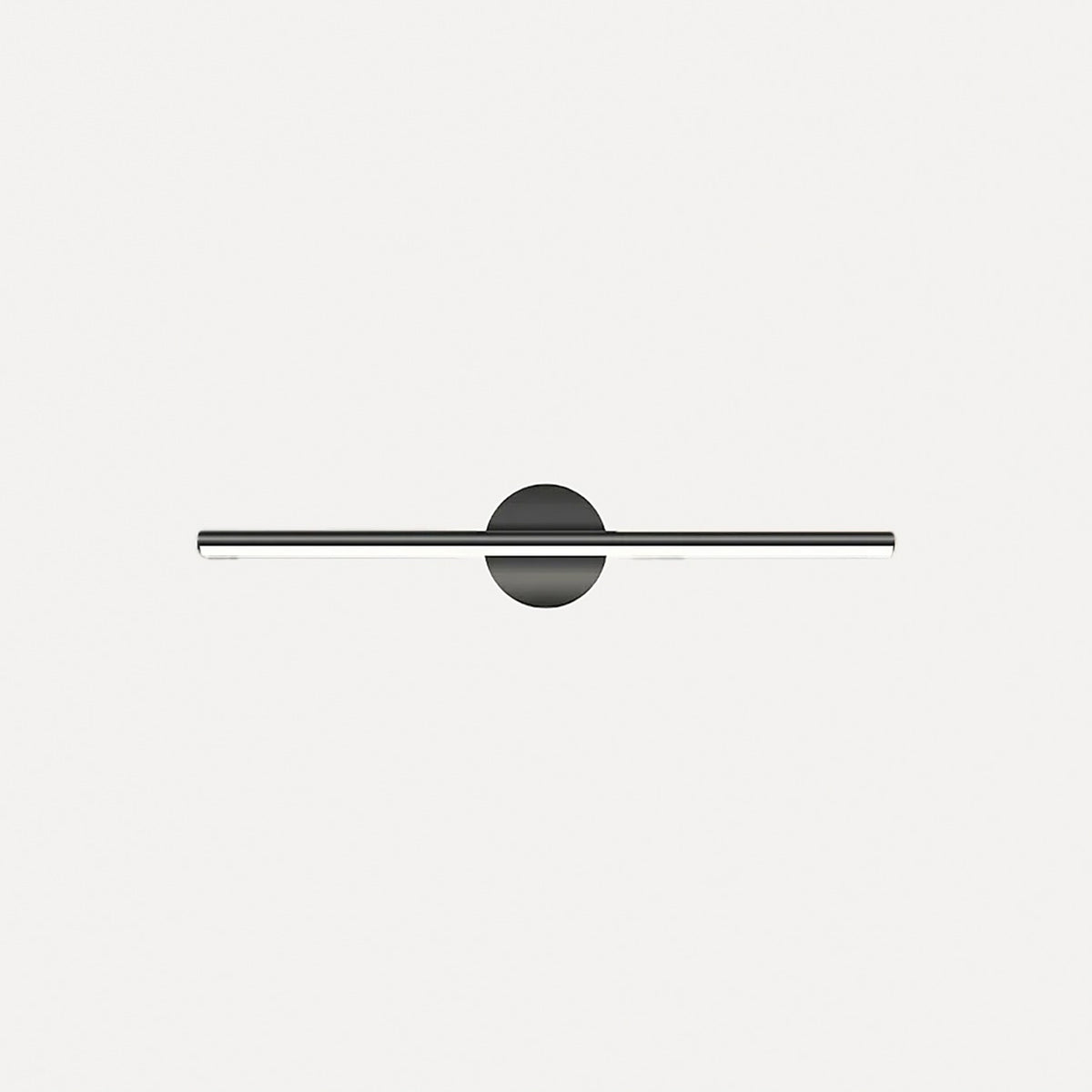 Applique LED barre fine et disque, noir ou doré, 40 à 80 cm – Saturnia, finition noir, 60 cm