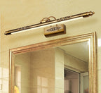 Applique de miroir classique laiton vieilli, 50 à 90 cm – Plombières, finition 70 cm
