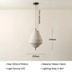 Suspension toupie en tissu, style wabi-sabi – Atami