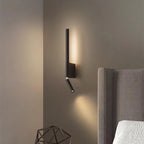 Applique liseuse LED à tête orientable, noir ou blanc – Castelnou, vue d’ambiance
