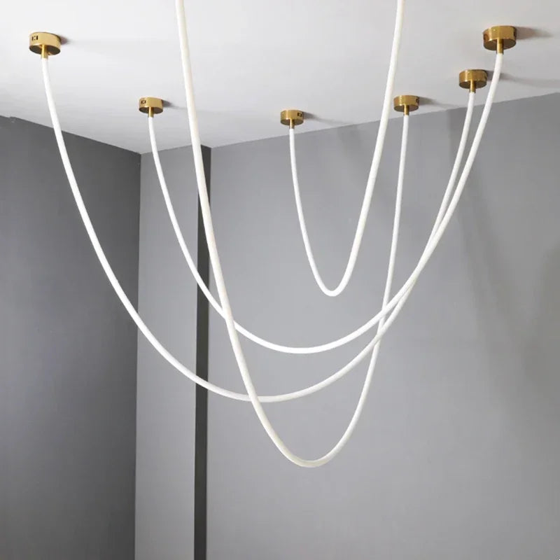 Lustre tube de lumière souple, 1,5 à 5 m – Meudon, vue d’ambiance