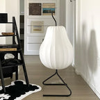 Lampadaire poire en soie, style japonais – Gion, vue d’ambiance