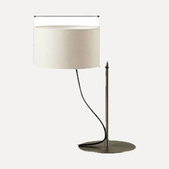 Lampe à poser nickel brossé