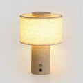 Lampe à poser en travertin, sans fil et tactile – Alberobello