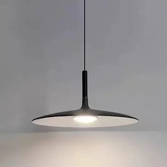 Suspension soucoupe laquée, six couleurs, Ø 25 à 45 cm – Cervo, finition noir / Ø 25 cm