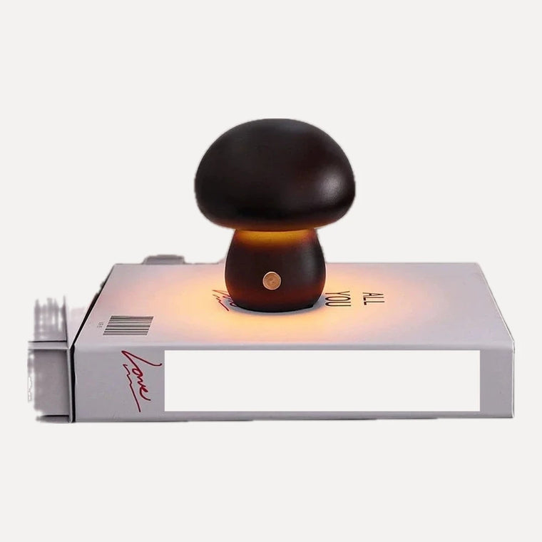 Lampe champignon en bois de hêtre ou noyer, sans fil – Lucignano