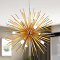 Lustre feu d'artifice doré, Ø 65 cm – Ferrières, vue d’ambiance