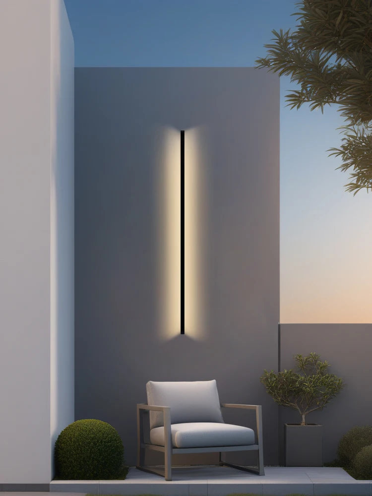 Applique extérieure ligne de lumière, 55 à 145 cm – Quiberon, vue d’ambiance