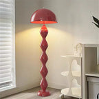 Lampadaire champignon laqué, six couleurs – Cortona, vue d’ambiance