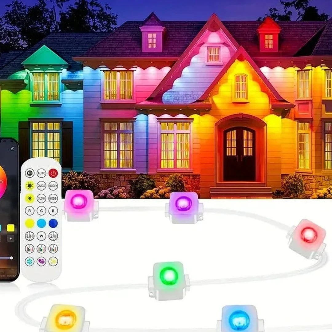 Luz, guirlande permanente pour avant-toit, en situation