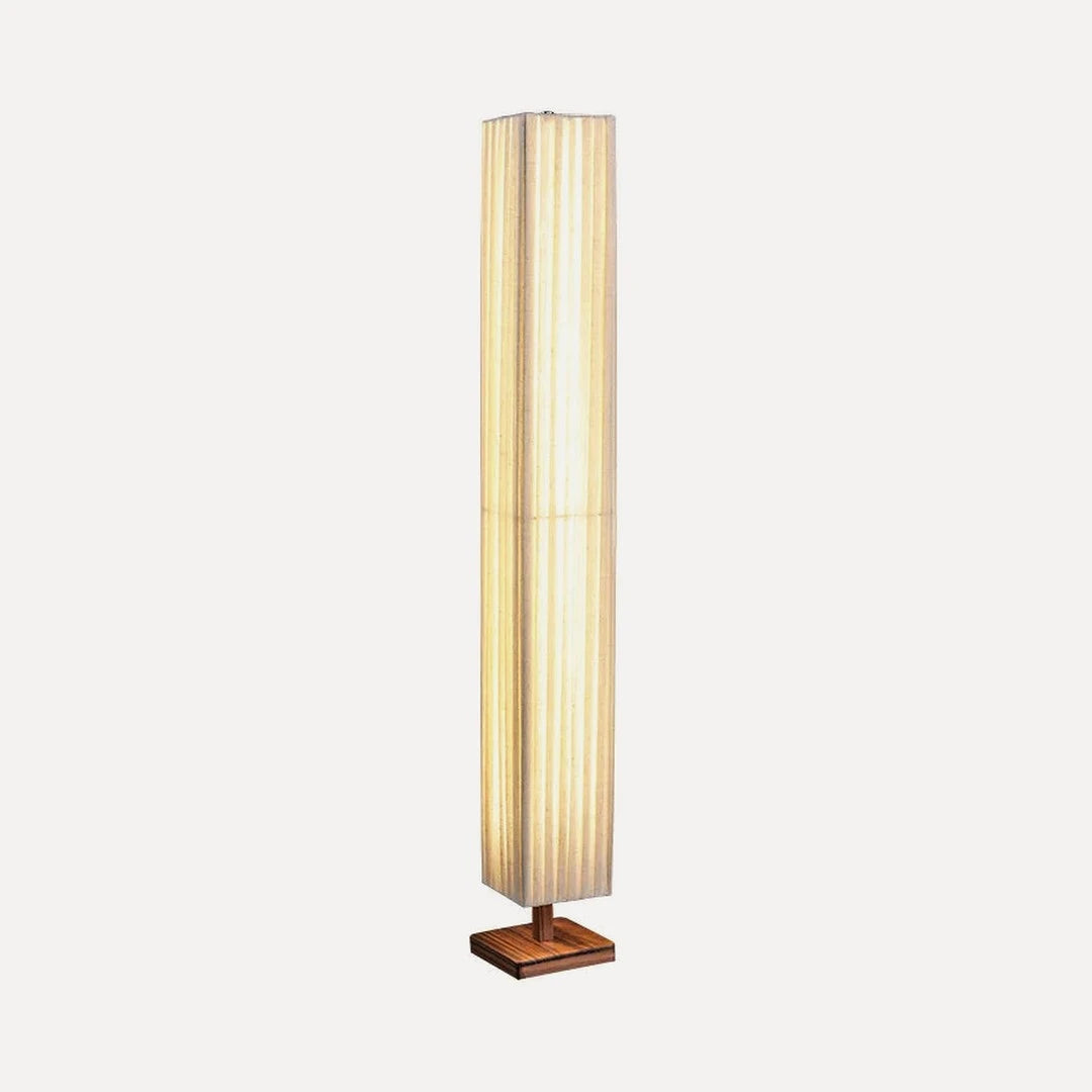 Lampadaire colonne de tissu plissé, 120 ou 160 cm – Carennac