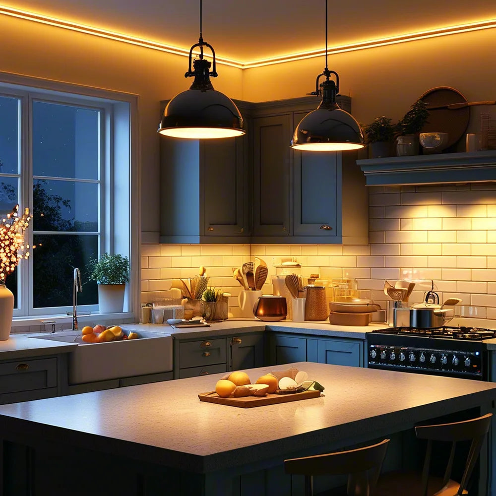 Ruban LED COB étanche IP68 pour l'extérieur, 5 à 30 m – Lumbres, vue d’ambiance