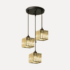 Rosace ronde, cubes, noir