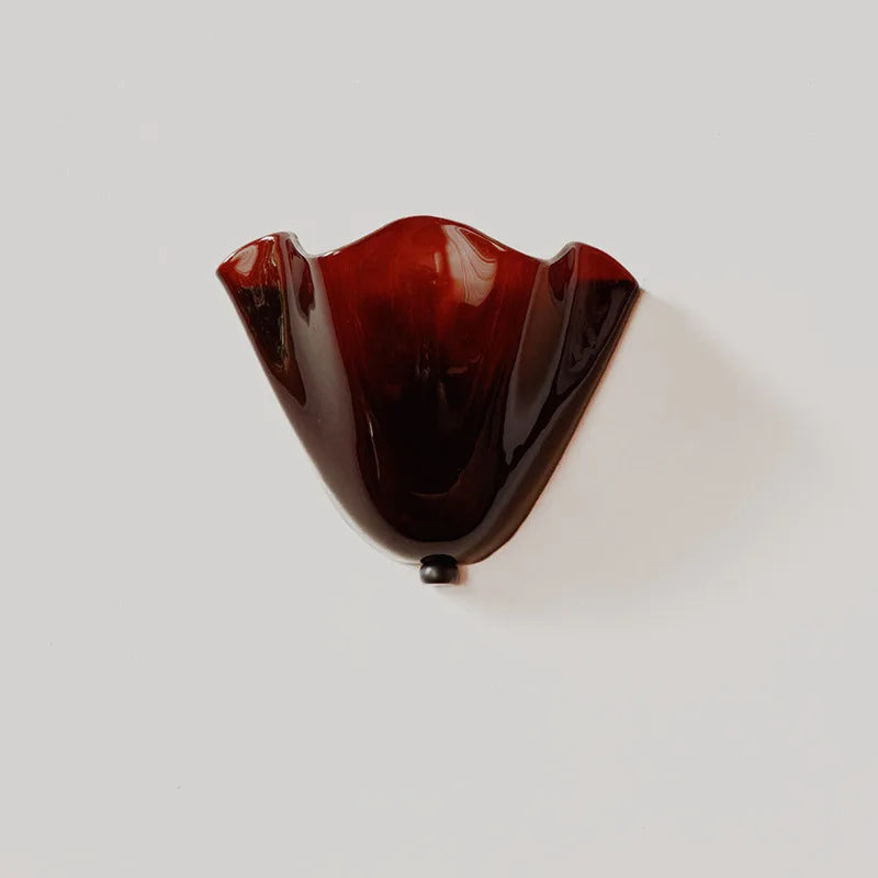 Applique corolle en verre ondulé, cinq couleurs – Grado, sur fond clair