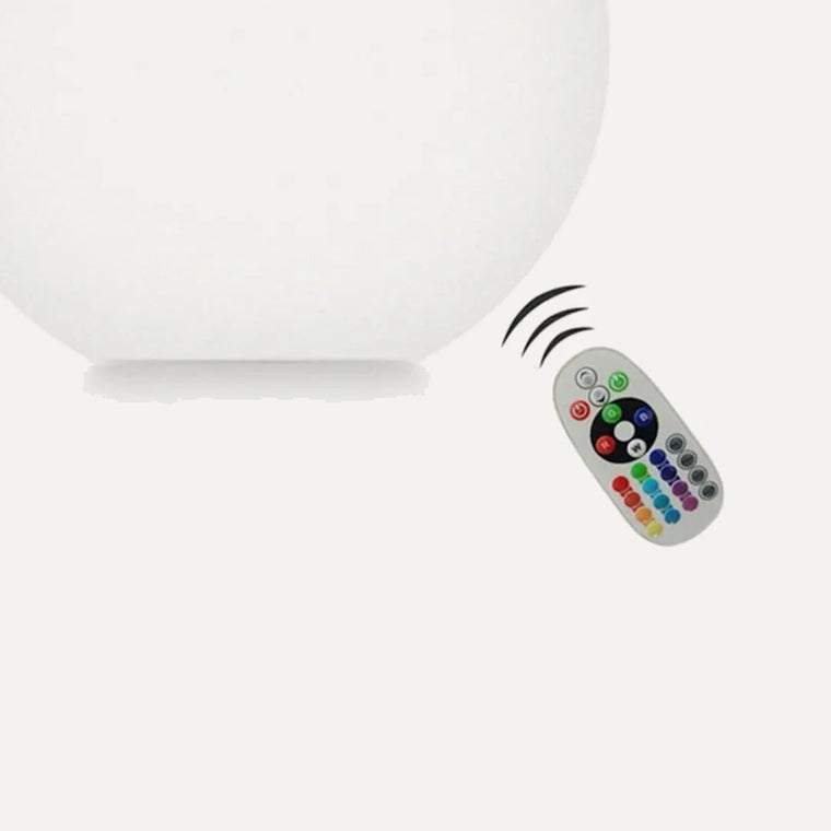 Boule lumineuse de jardin Ø 25 cm, sans fil, télécommande – Groix