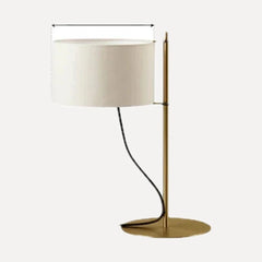 Lampe à poser dorée
