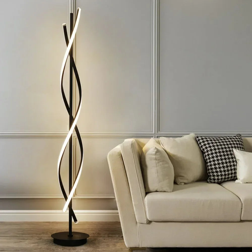 Ségur, spirale de lumière led, en situation