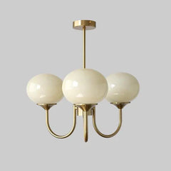 Doré, 3 globes crème