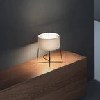 Lampadaire design en tissu, H 120 cm – Ikaho dans un intérieur