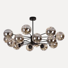 Noir, 16 globes, Ø 100 cm