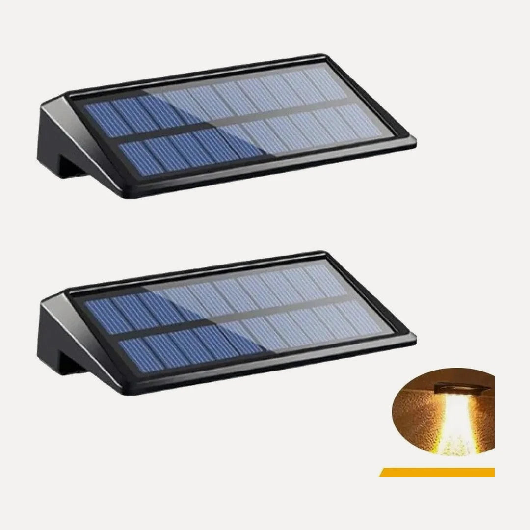 Applique solaire de clôture, lumière vers le bas, lot de 2 – Binic