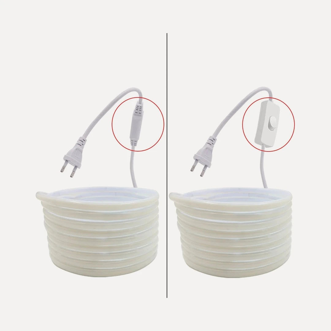 Ruban LED COB blanc chaud 230 V sur prise, 1 à 30 m – Luynes