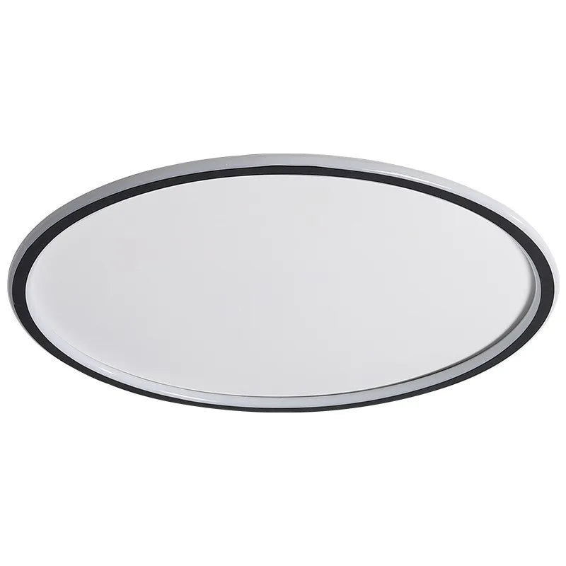 Plafonnier anneau LED ultra-fin noir, Ø 20 à 80 cm – Semur, sur fond blanc