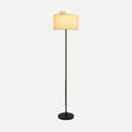 Lampadaire classique, abat-jour tambour, noir ou doré, 158 cm – Rodez