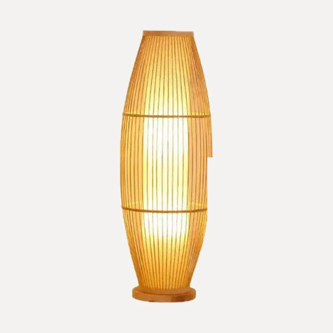 Lampadaire en bambou tressé à la main, 60 à 125 cm – Ruoms