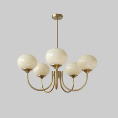 Doré, 5 globes crème