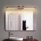 Applique LED laiton orientable pour miroir, 43 à 72 cm – Abano, sur fond blanc
