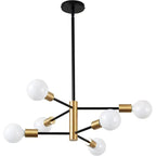 Suspension Spoutnik en métal, 4 à 12 lampes – Sorrento, sur fond blanc