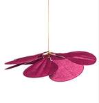 Suspension fleur en tissu à pétales – Altea, finition fuchsia / Ø 60 cm
