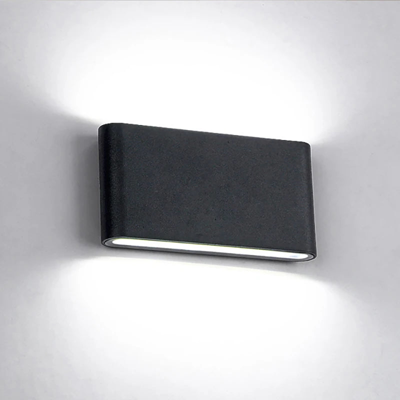 Applique extérieure extra-plate, haut et bas, blanc ou noir – Loctudy