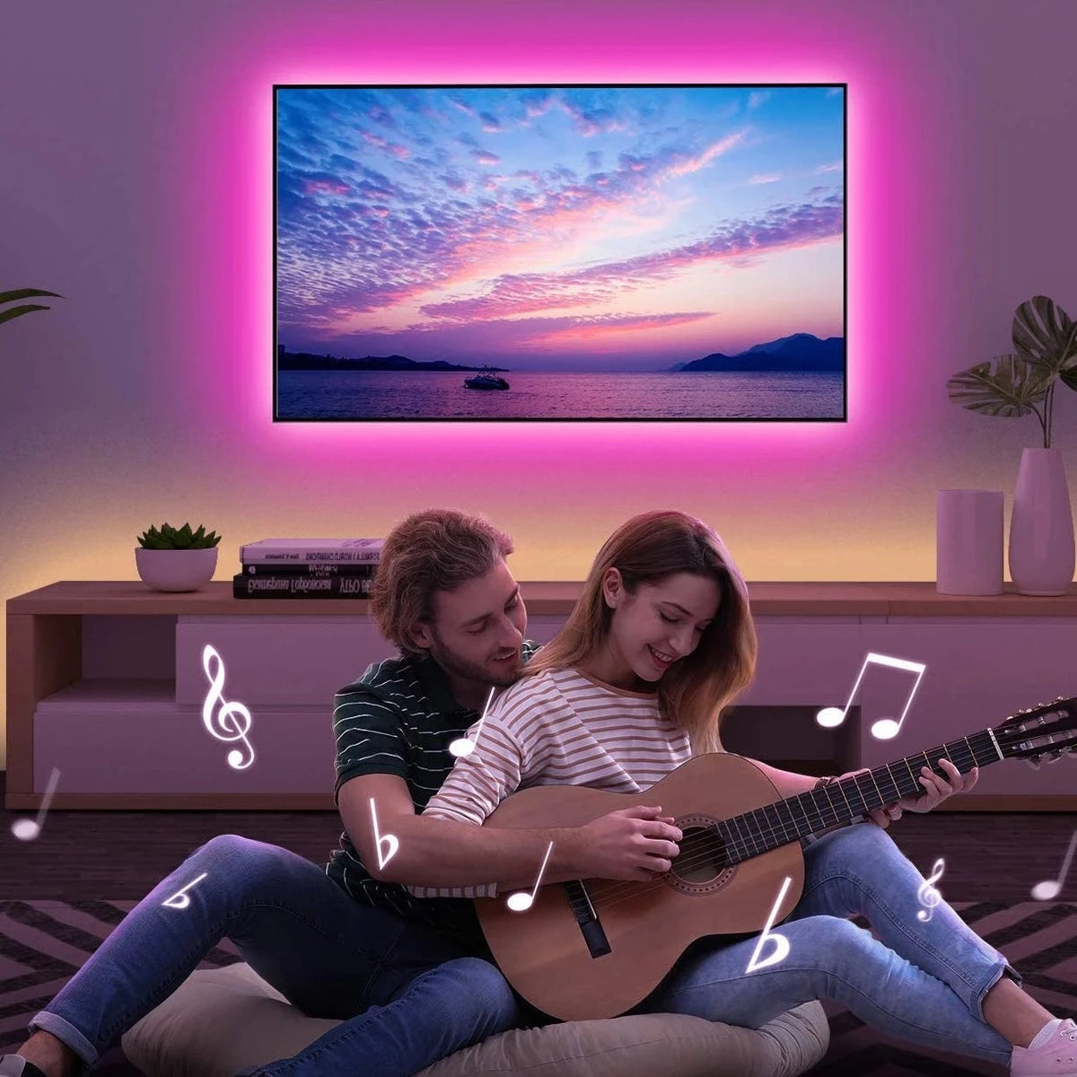 Lully, couleurs sur usb, appli et télécommande, en situation