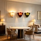 Applique coquille en verre festonné, cinq couleurs – Ceyreste, vue d’ambiance