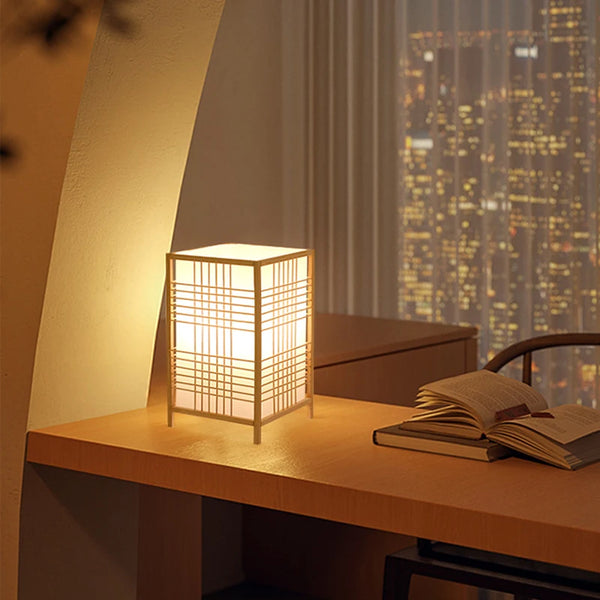 Lampe lanterne japonaise en bambou et papier – Tsumago