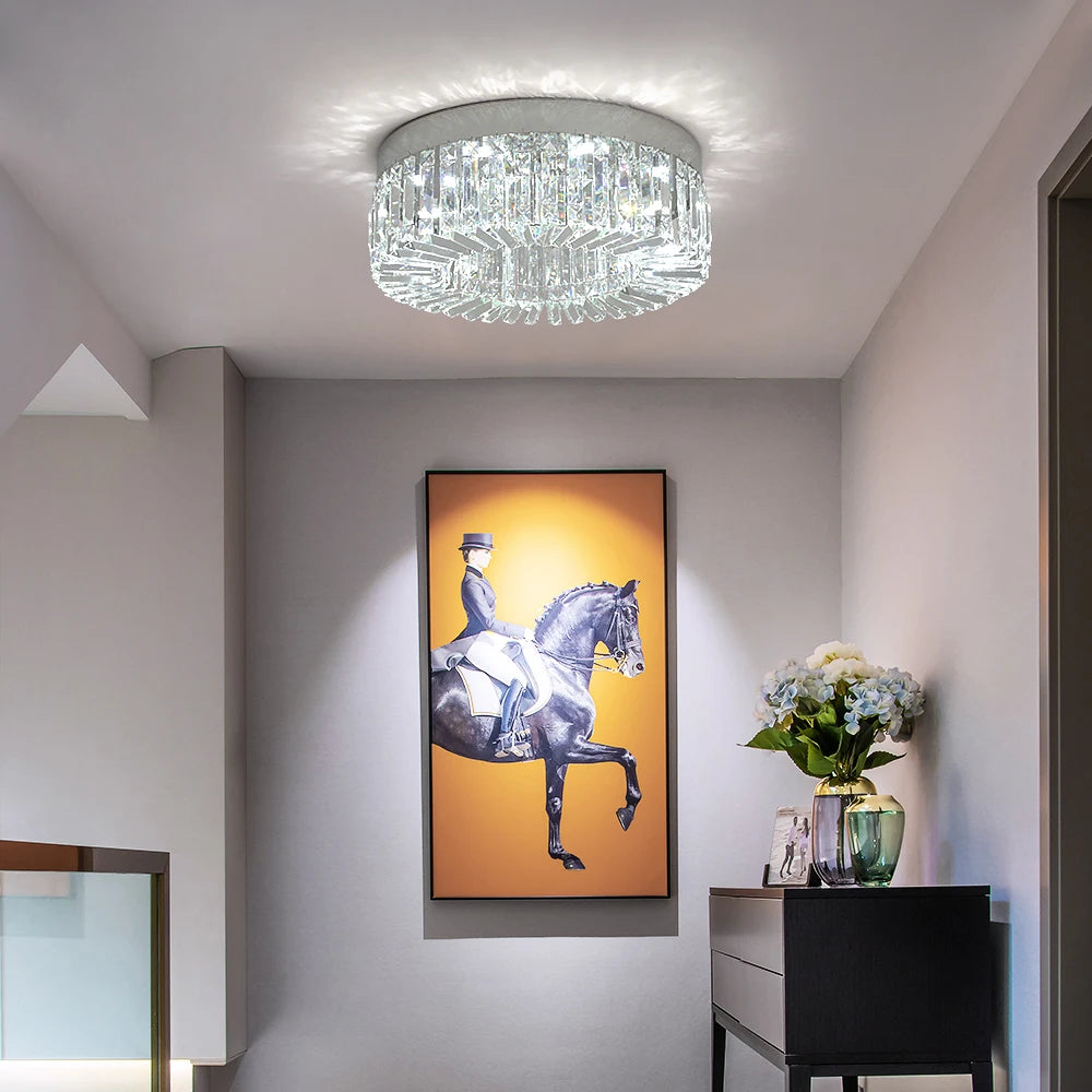 Plafonnier en cristal, doré ou argenté – Faubourg dans un intérieur