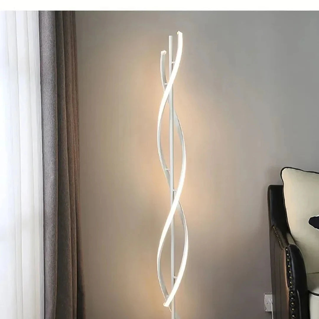 Ségur, spirale de lumière led, en situation
