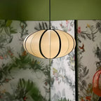 Suspension lanterne en tissu, style japonais – Kurashiki dans un intérieur