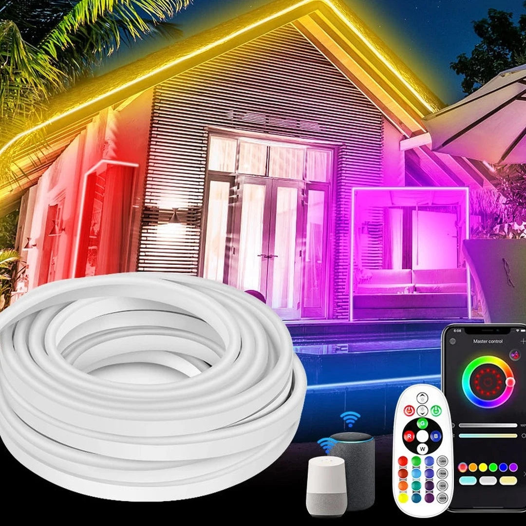 Néon LED RGB 230 V Wi-Fi, Alexa et Google, 1 à 35 m – Lupiac