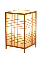 Lampe à poser lanterne en bambou, style japonais – Hakata, sur fond blanc